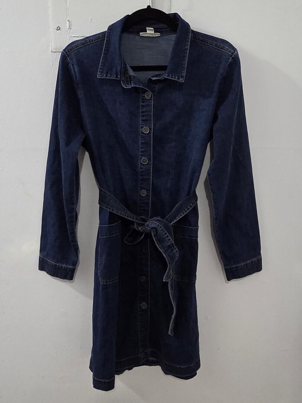 Style & Co Dark Wash Denim Dress